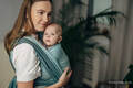 Mein Erstes Tragetuch, Fischgrätmuster (100% Baumwolle) - LITTLE HERRINGBONE BABY MINT - Größe L #babywearing