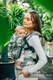 LennyUpGrade Carrier, Standard Size, jacquard weave (68% cotton 16% linen 16% modal) - BIRDY - WHITE NOISE #babywearing