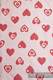 SWEETHEART CORAL and CREME, jacquard weave fabric, 100% cotton, width 140 cm #babywearing