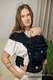 LennyHybrid - porta-bebé de meia fivela, Tamanho Padrão, LITTLE HERRINGBONE - EBONY BLACK  #babywearing