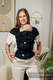 LennyHybrid - porta-bebé de meia fivela, Tamanho Padrão, LITTLE HERRINGBONE - EBONY BLACK  #babywearing