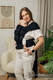 LennyHybrid - porta-bebé de meia fivela, Tamanho Padrão, LITTLE HERRINGBONE - EBONY BLACK  #babywearing