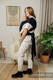 LennyHybrid - porta-bebé de meia fivela, Tamanho Padrão, LITTLE HERRINGBONE - EBONY BLACK  #babywearing