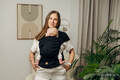 LennyHybrid - porta-bebé de meia fivela, Tamanho Padrão, LITTLE HERRINGBONE - EBONY BLACK  #babywearing