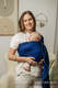 RingSling - COBALT, mit Raffung an den Ringen - 100% BAUMWOLLE - Fischgrätmuster- standard 1.8m (grad B) #babywearing