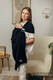 Sling de argolas, Tamanho Padrão 1,8m, LITTLE HERRINGBONE - EBONY BLACK  #babywearing