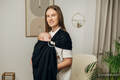 Sling de argolas, Tamanho Padrão 1,8m, LITTLE HERRINGBONE - EBONY BLACK  #babywearing
