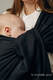 Sling de argolas, Tamanho Padrão 1,8m, LITTLE HERRINGBONE - EBONY BLACK  #babywearing