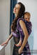 Żakardowa chusta do noszenia dzieci (39% wełna merino, 28% bawełna czesana, 23% len, 10% jedwab tussah) - EKSPERYMENT nr 35 - rozmiar M #babywearing