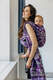 Żakardowa chusta do noszenia dzieci (39% wełna merino, 28% bawełna czesana, 23% len, 10% jedwab tussah) - EKSPERYMENT nr 35 - rozmiar M #babywearing