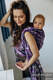 Tragetuch, Jacquardwebung, (39% Merinowolle, 28% Gekämmte Baumwolle, 23% Leinen, 10% Tussahseide) - EXPERIMENT no. 35 - size XS #babywearing