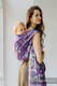 Żakardowa chusta do noszenia dzieci (39% wełna merino, 28% bawełna czesana, 23% len, 10% jedwab tussah) - EKSPERYMENT nr 35 - rozmiar M #babywearing