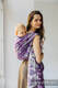 Żakardowa chusta do noszenia dzieci (39% wełna merino, 28% bawełna czesana, 23% len, 10% jedwab tussah) - EKSPERYMENT nr 35 - rozmiar M #babywearing