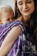 Tragetuch, Jacquardwebung, (39% Merinowolle, 28% Gekämmte Baumwolle, 23% Leinen, 10% Tussahseide) - EXPERIMENT no. 35 - size XS #babywearing