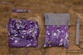 Ring Sling, Jacquard Weave (39% merino wool, 28% combed cotton, 23% linen, 10% tussah silk) with gathered shoulder - EXPERIMENT no. 35 - standard 1.8m #babywearing