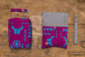 Tragetuch, Jacquardwebung, (56% Merinowolle, 27% Gekämmte Baumwolle, 17% Noilseide) - EXPERIMENT no. 36 - size S #babywearing