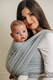 Baby Sling, Herringbone Weave (100% cotton) - LITTLE HERRINGBONE GREY - size L #babywearing