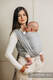 Baby Sling, Herringbone Weave (100% cotton) - LITTLE HERRINGBONE GREY - size L #babywearing