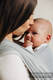 Baby Sling, Herringbone Weave (100% cotton) - LITTLE HERRINGBONE GREY - size L #babywearing