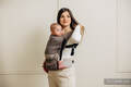 Mochila LennyLight, talla estándar, tejido herringbone 100% algodón - LITTLE HERRINGBONE BABY CAFFE LATTE #babywearing