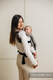 Mochila LennyLight, talla estándar, tejido herringbone 100% algodón - LITTLE HERRINGBONE BABY CAFFE LATTE #babywearing