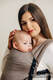 Mochila LennyLight, talla estándar, tejido herringbone 100% algodón - LITTLE HERRINGBONE BABY CAFFE LATTE #babywearing