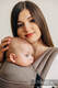 Mochila LennyLight, talla estándar, tejido herringbone 100% algodón - LITTLE HERRINGBONE BABY CAFFE LATTE #babywearing