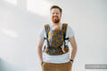 Mochila LennyLight, talla estándar, tejido jaqurad (45% seda tusor, 32% algodón peinado, 19% lana merino, 4% cachemira) - EXPERIMENT no. 37 #babywearing
