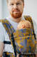 Mochila LennyLight, talla estándar, tejido jaqurad (45% seda tusor, 32% algodón peinado, 19% lana merino, 4% cachemira) - EXPERIMENT no. 37 #babywearing