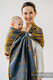 Bandolera de anillas, tejido Jacquard (45% seda tusor, 32% algodón peinado, 19% lana merino, 4% cachemira) con plegado simple - EXPERIMENT no.37 - standard 1.8m #babywearing