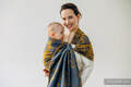 Bandolera de anillas, tejido Jacquard (45% seda tusor, 32% algodón peinado, 19% lana merino, 4% cachemira) con plegado simple - EXPERIMENT no.37 - standard 1.8m #babywearing