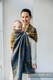 Bandolera de anillas, tejido Jacquard (45% seda tusor, 32% algodón peinado, 19% lana merino, 4% cachemira) con plegado simple - EXPERIMENT no.37 - standard 1.8m #babywearing
