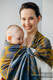 Bandolera de anillas, tejido Jacquard (45% seda tusor, 32% algodón peinado, 19% lana merino, 4% cachemira) con plegado simple - EXPERIMENT no.37 - standard 1.8m #babywearing