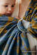 Bandolera de anillas, tejido Jacquard (45% seda tusor, 32% algodón peinado, 19% lana merino, 4% cachemira) con plegado simple - EXPERIMENT no.37 - standard 1.8m #babywearing