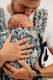 Porte-bébé LennyLight, taille standard, jacquard, 100% coton - CLOCKWORK - FIX IT #babywearing