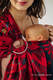 Żakardowa chusta kółkowa do noszenia dzieci (45% wełna merino, 32% bawełna czesana, 23% jedwab morwowy) ramię bez zakładek - EKSPERYMENT nr 38 - standard 1.8m #babywearing