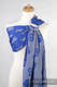 Ringsling, Jacquard Weave (100% cotton) - with gathered shoulder - SWEETHEART BLUE & GRAY - long 2.1m (grade B) #babywearing