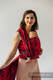 Żakardowa chusta do noszenia dzieci (45% wełna merino, 32% bawełna czesana, 23% jedwab morwowy) - EKSPERYMENT nr 38 - rozmiar S #babywearing