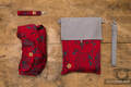 Nosidełko LennyLight z tkaniny żakardowej, rozmiar standard (45% wełna merino, 32% bawełna czesana, 23% jedwab morwowy) - EKSPERYMENT nr 38 #babywearing