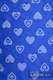Nosidło Klamrowe ONBUHIMO z tkaniny żakardowej (100% bawełna), rozmiar Standard - SERDUSZKA NIEBIESKI z SZARYM #babywearing