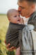 Ring Sling, Chevron Weave, with gathered shoulder (100% linen) - ARROW - WOOD - standard 1.8m #babywearing
