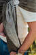 Ring Sling, Chevron Weave, with gathered shoulder (100% linen) - ARROW - WOOD - standard 1.8m #babywearing