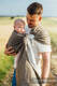 Ring Sling, Chevron Weave, with gathered shoulder (100% linen) - ARROW - WOOD - standard 1.8m #babywearing
