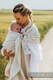 Ring Sling, Chevron Weave, with gathered shoulder (100% linen) - ARROW - WHISPER - standard 1.8m #babywearing