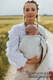 Ring Sling, Chevron Weave, with gathered shoulder (100% linen) - ARROW - WHISPER - standard 1.8m #babywearing