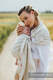 Ring Sling, Chevron Weave, with gathered shoulder (100% linen) - ARROW - WHISPER - standard 1.8m #babywearing