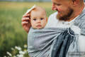 Ring Sling, Chevron Weave, with gathered shoulder (100% linen) - ARROW - WAVE - standard 1.8m #babywearing