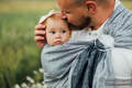 Ring Sling, Chevron Weave, with gathered shoulder (100% linen) - ARROW - WAVE - standard 1.8m #babywearing