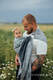 Ring Sling, Chevron Weave, with gathered shoulder (100% linen) - ARROW - WAVE - standard 1.8m #babywearing