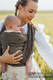 Baby Wrap, chevron weave (100% linen) - ARROW - WOOD - size M #babywearing